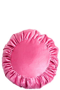 Kudde Sammet Rund Rosa  Ø65