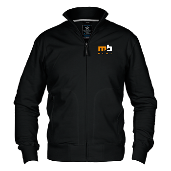 Sweatshirt med helzip