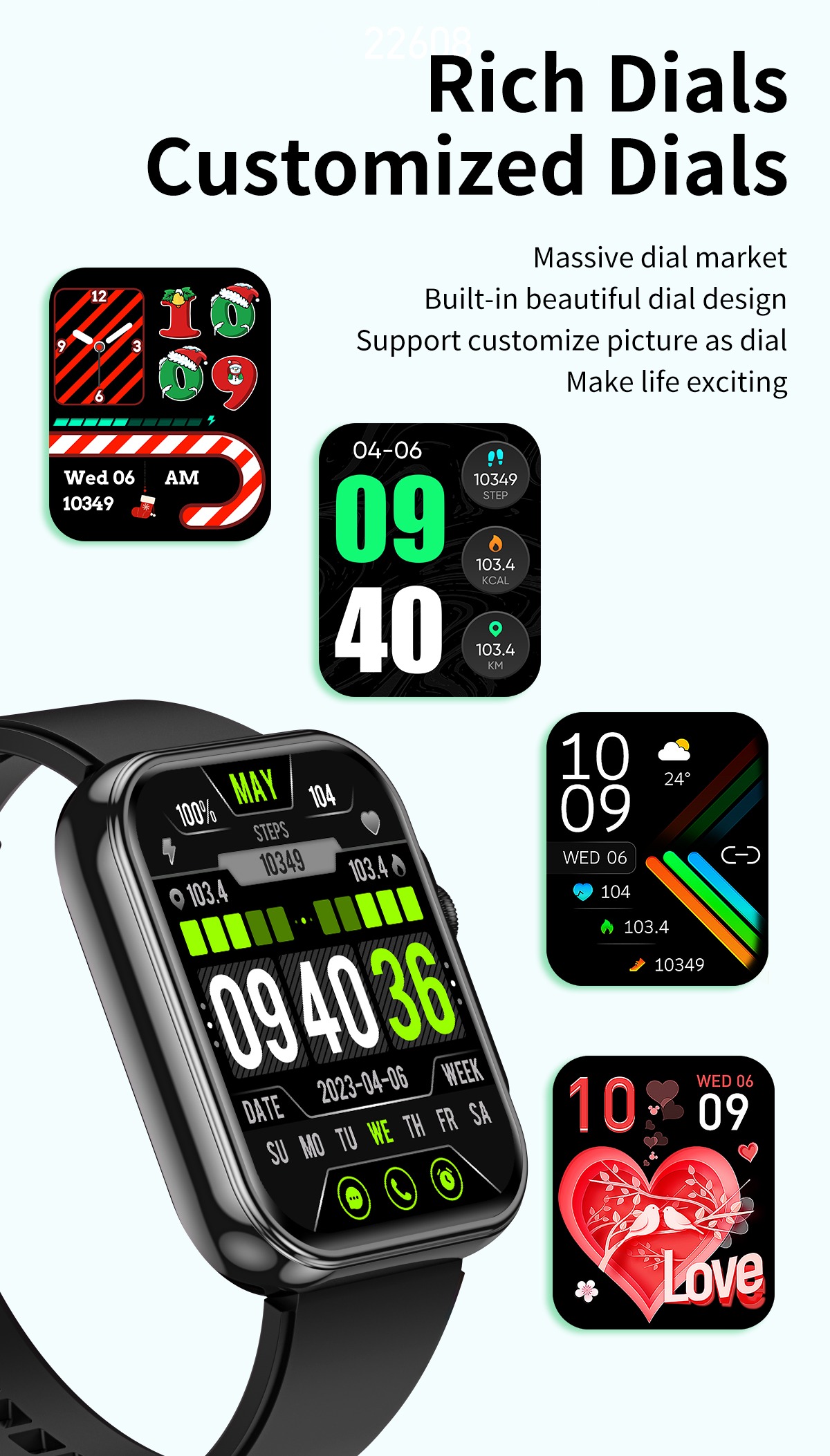 Philippe Palmer Smart Watch LP33 Black - 10