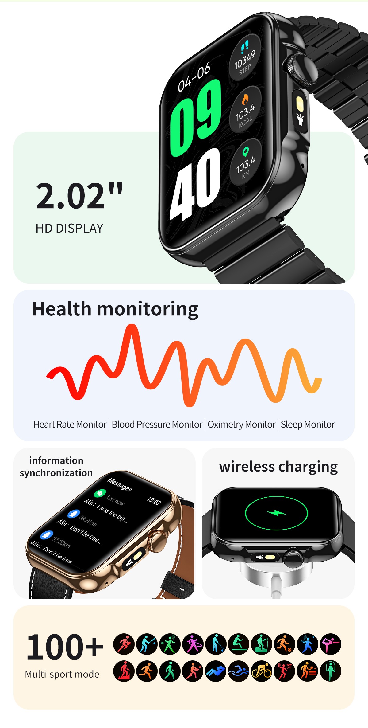 Philippe Palmer Smart Watch LP33 Black - 5