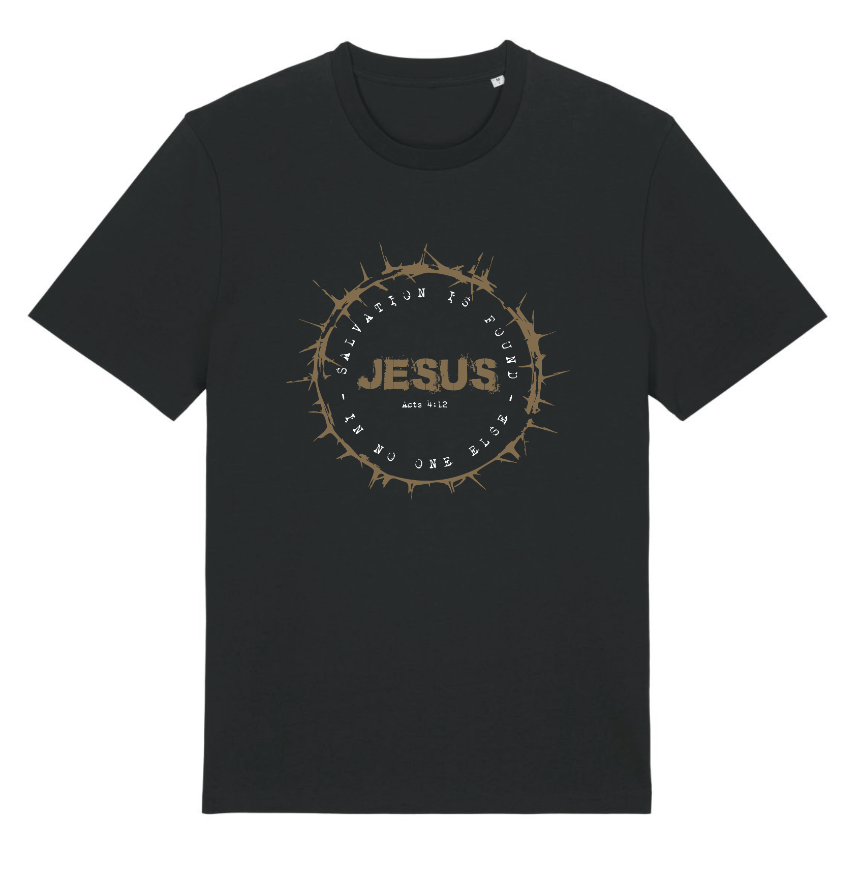 T-Shirt - Salvation is found in no one else - Black