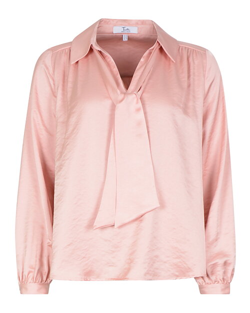 Blus Halicione blus sjalkrage rosa - 5