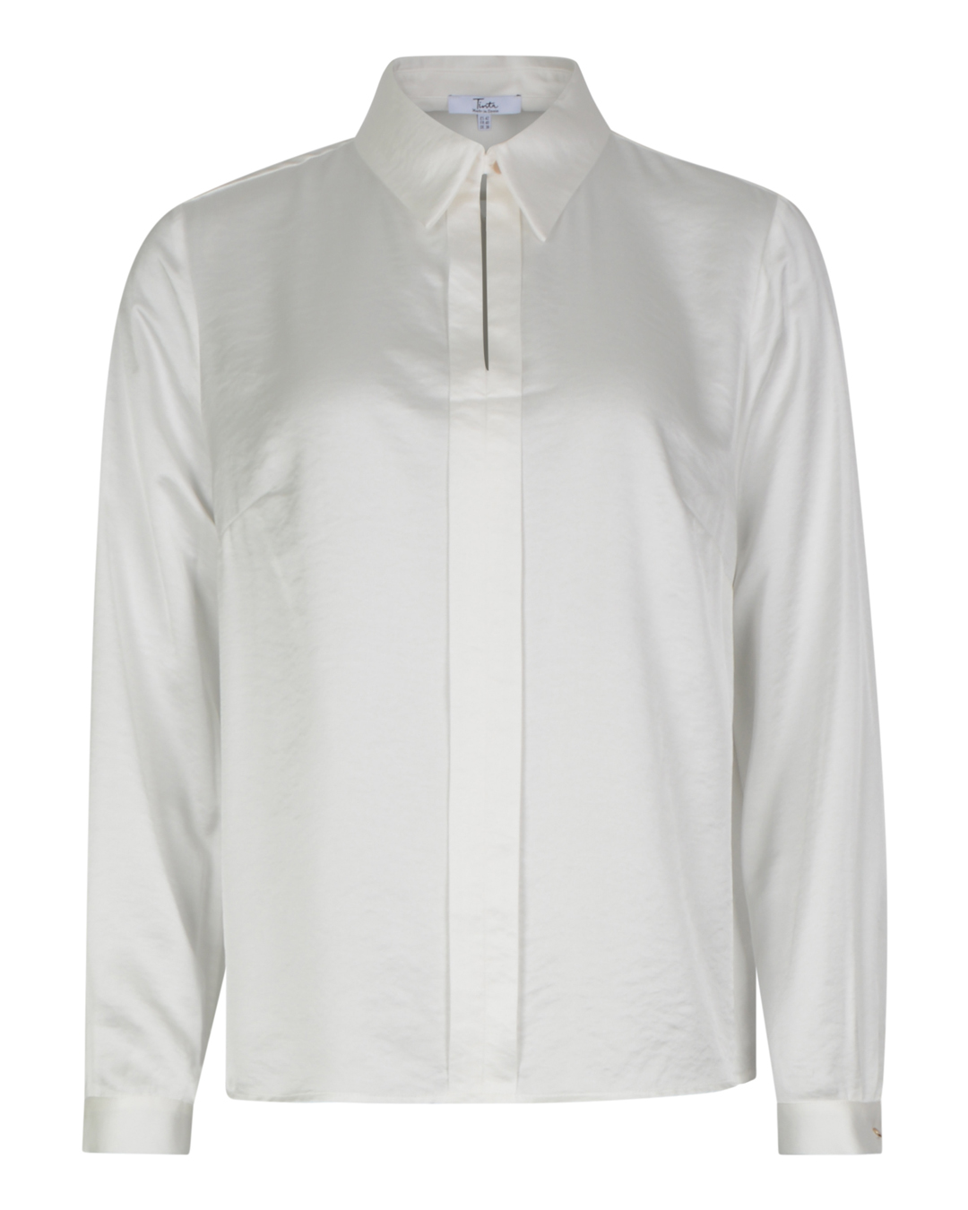 Blus Olalla krage en knapp offwhite