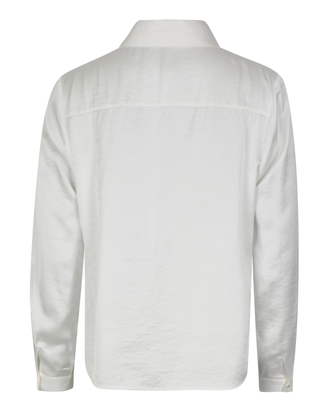 Blus Olalla krage en knapp offwhite - 2