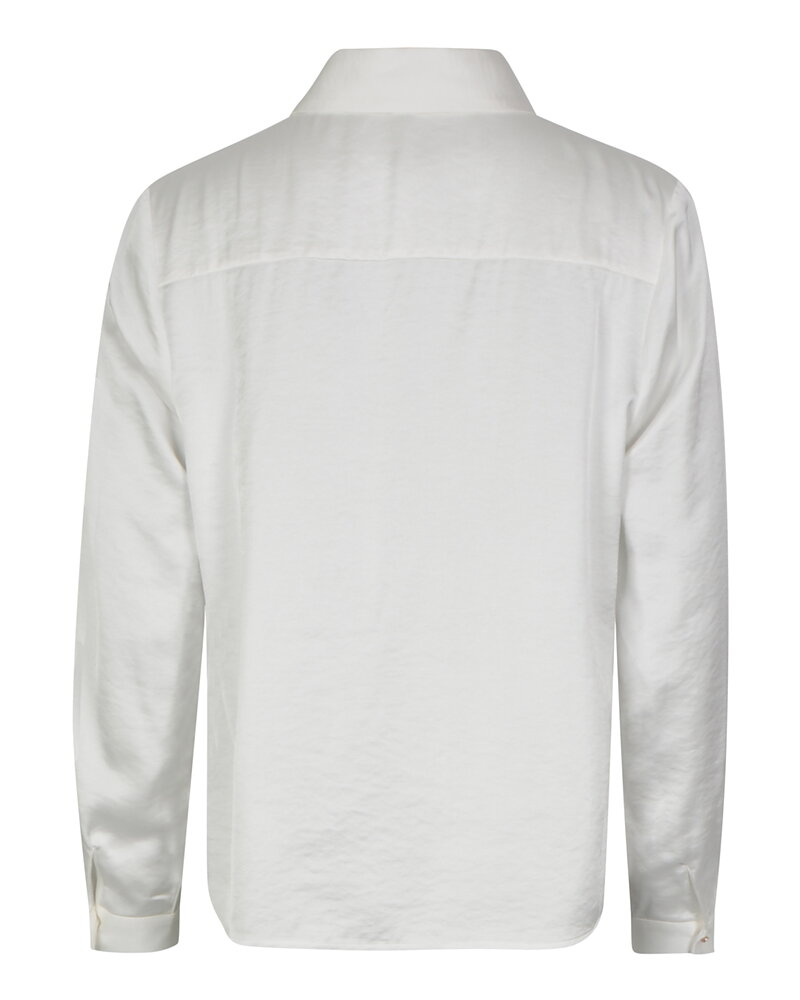 Blus Olalla krage en knapp offwhite