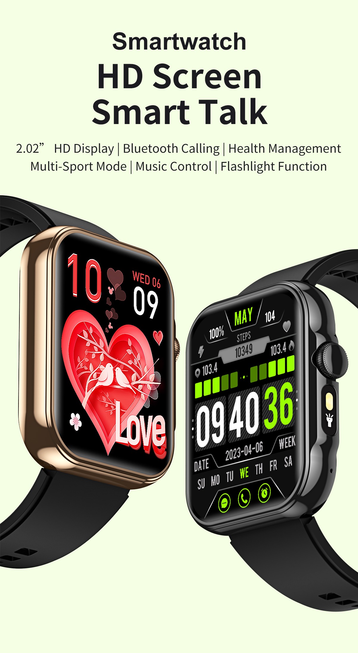 Philippe Palmer Smart Watch LP33 Gold - 3