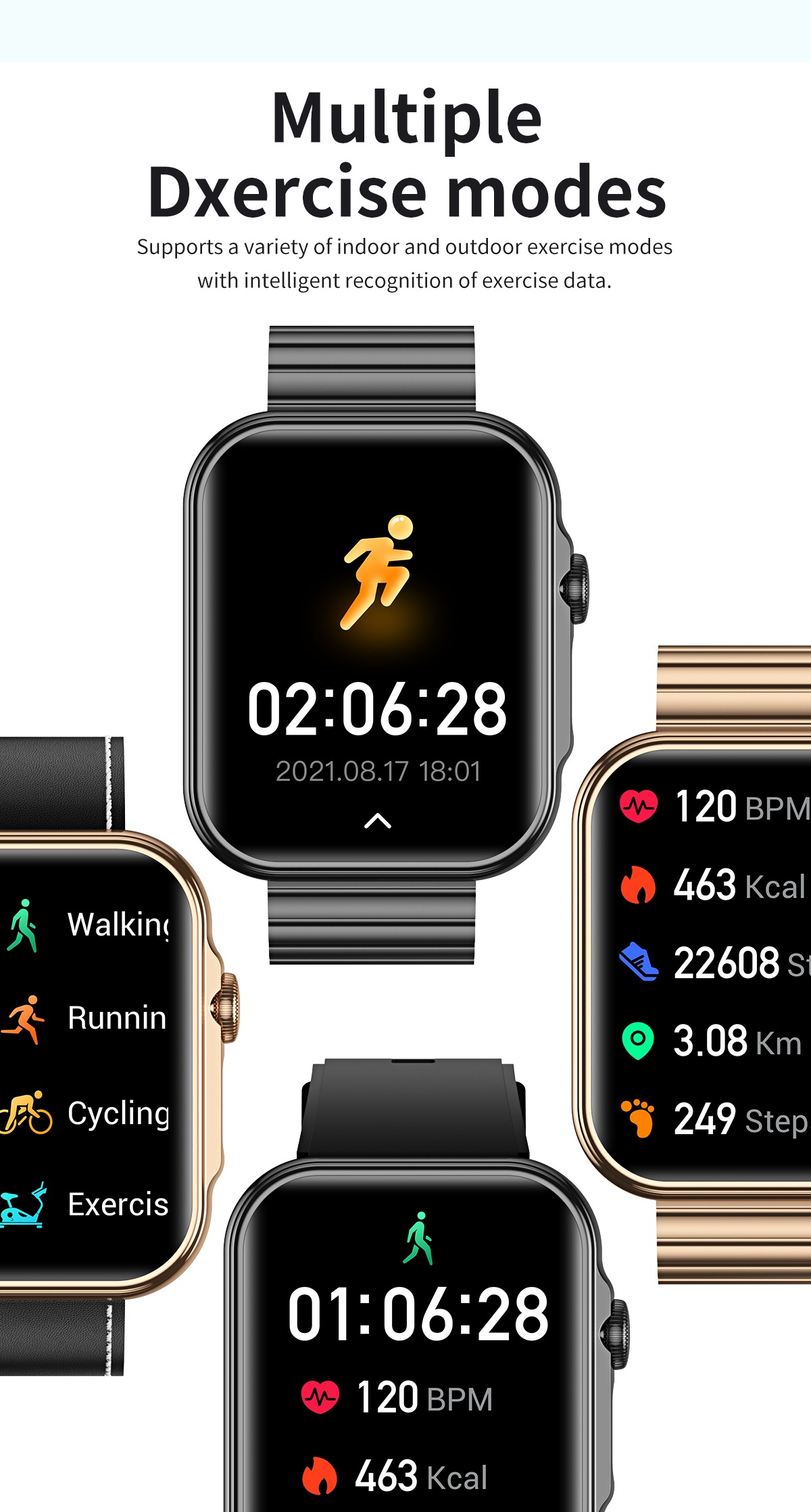 Philippe Palmer Smart Watch LP33 Gold - 8