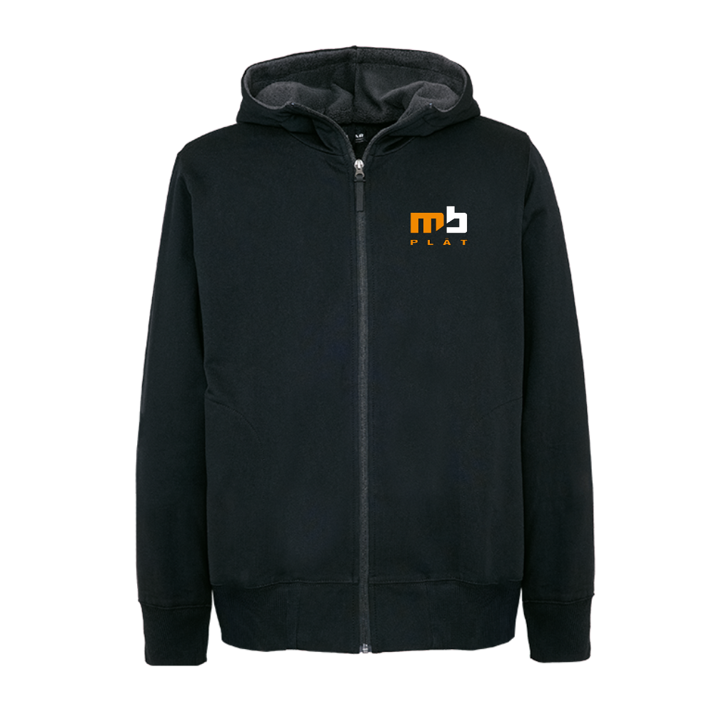 Vinterhoodie med helzip