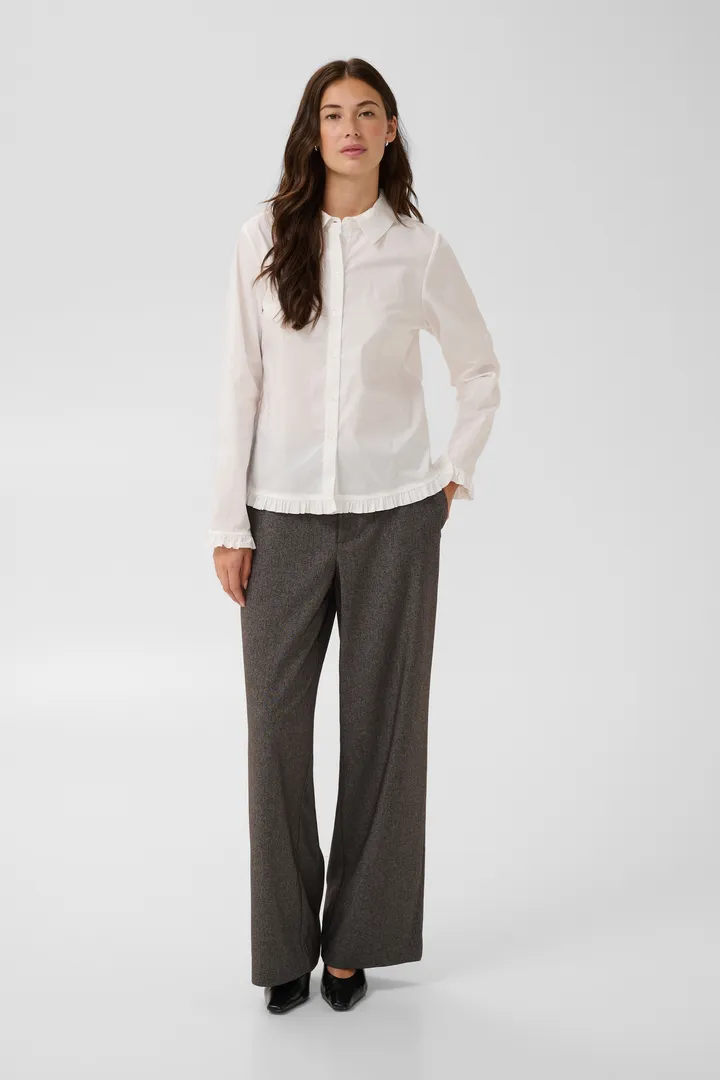 Culture Margi Antoinett Frill Shirt Gardenia - 3