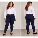 Jeggings med fickor, Jenny, indigoblå 