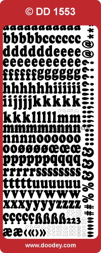  STARFORM STICKERS  -Guld  Tal och bokstäver 