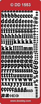  STARFORM STICKERS  -Guld  Tal och bokstäver 