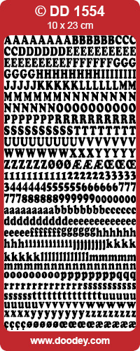  STARFORM STICKERS  -Guld  Bokstäver/tal