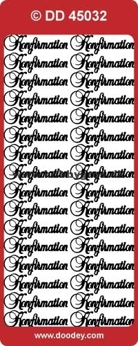  STARFORM STICKERS  -Guld Konfirmation