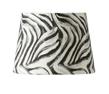 Lampskärm Zebra Svart 22