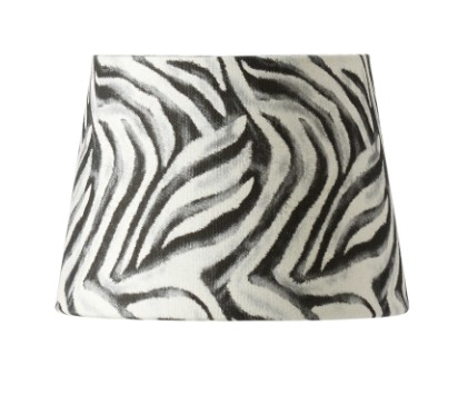 Lampskärm Zebra Svart 27