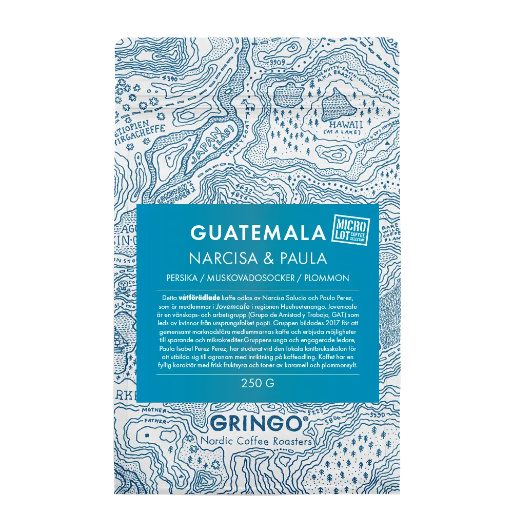Gringo Nordic - Narcisa och Paula - Guatemala -  Ljusrostade kaffebönor - 250g