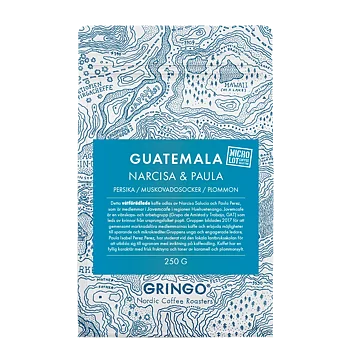 Gringo Nordic - Narcisa och Paula - Guatemala -  Ljusrostade kaffebönor - 250g