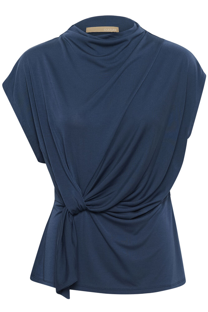 Culture Philla SS Blouse Insignia Blå - 2