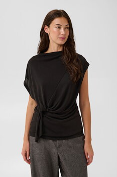Culture Philla SS Blouse Meteorit Svart