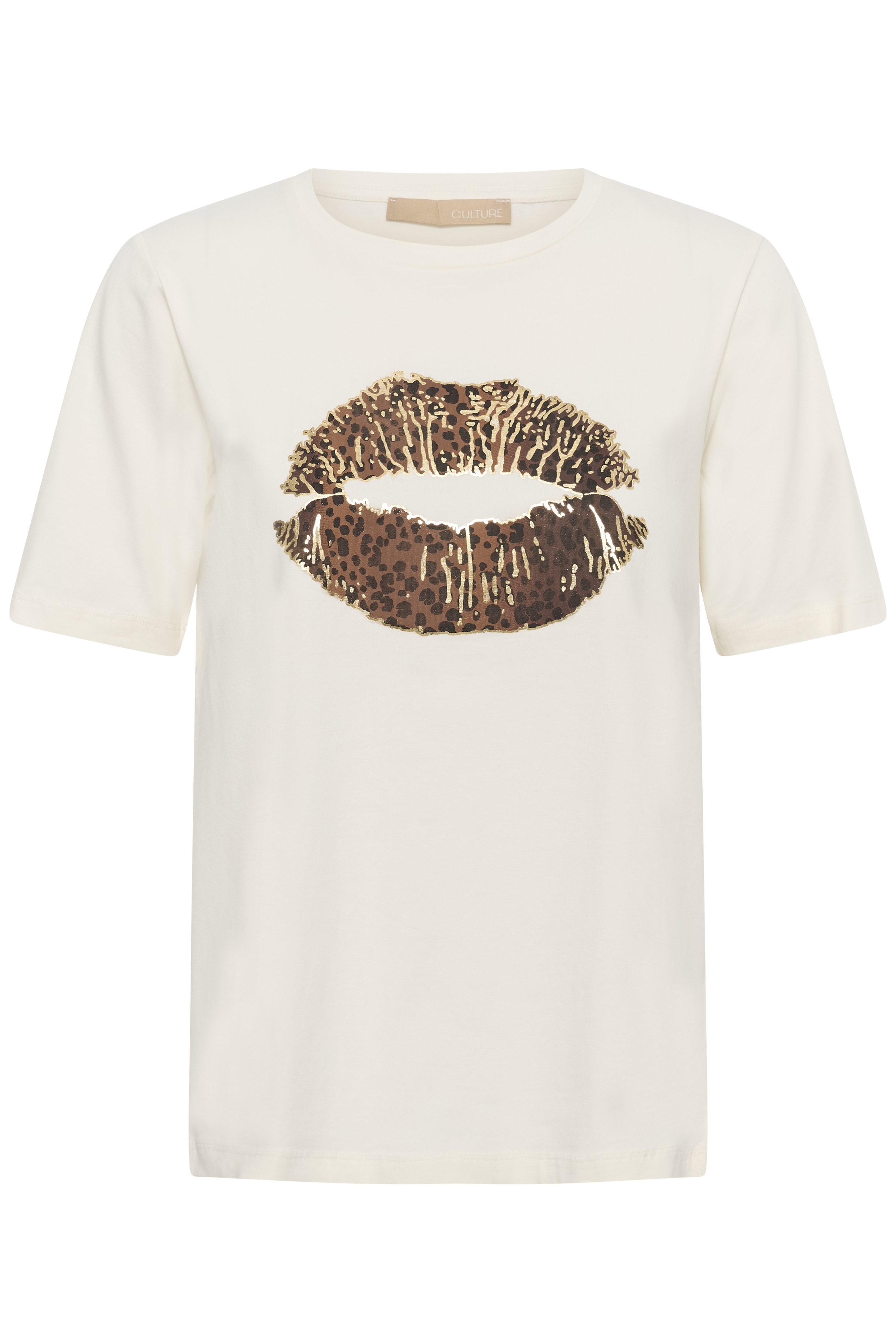 Culture Musa Gith Lip T-shirt Gardenia Leopard - 3