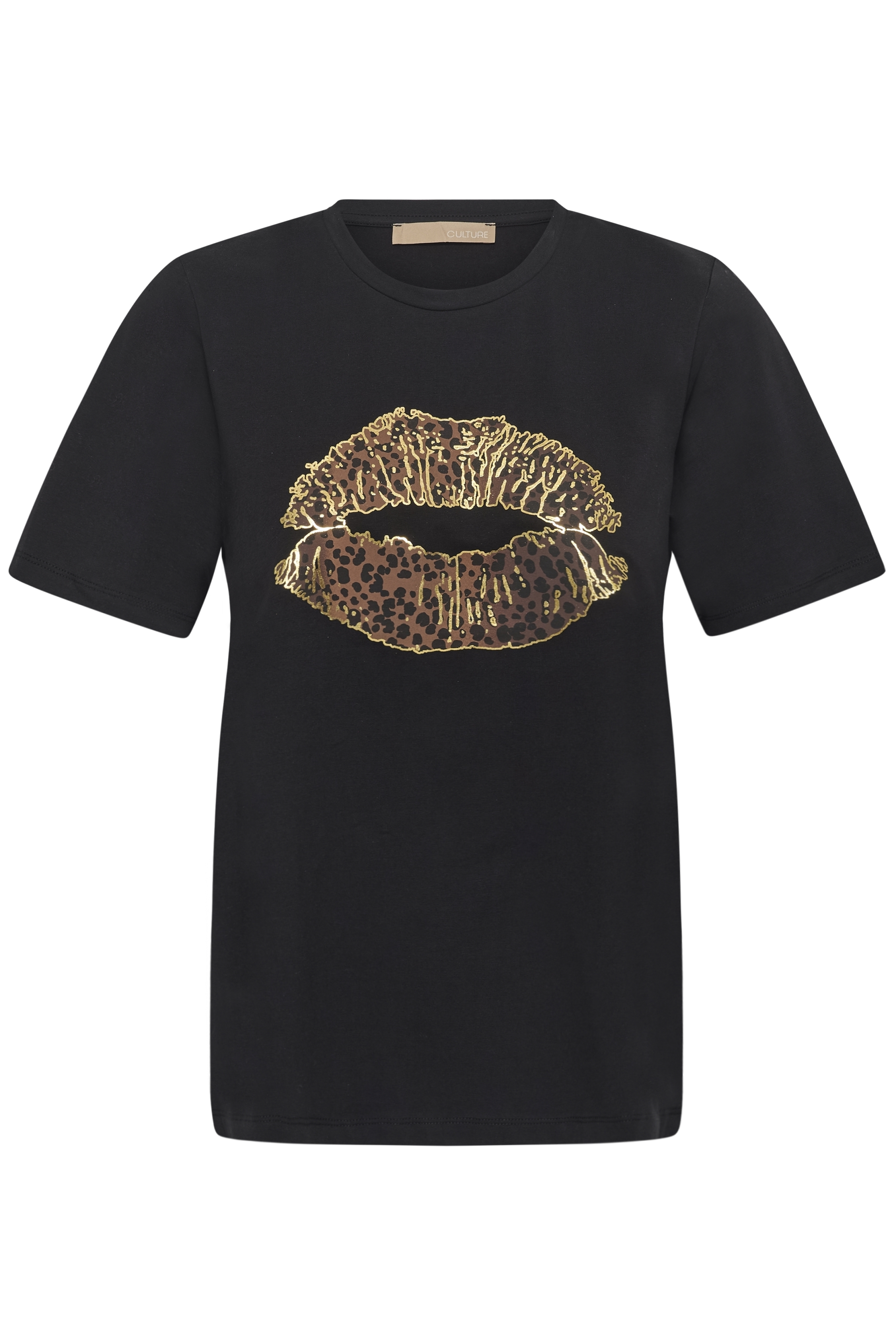 Culture Musa Gith Lip T-shirt Black Leopard - 4