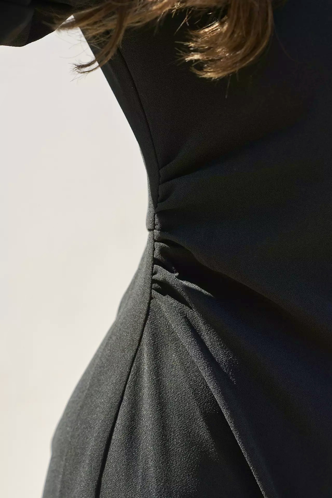 Neo Noir -  Emmely Drape  Dress Black - 3
