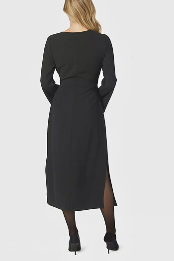 Neo Noir -  Emmely Drape  Dress Black