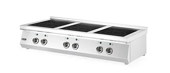 Induction cooker with 6 hobs