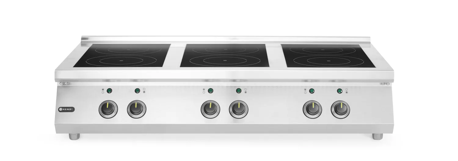 Induction cooker with 6 hobs