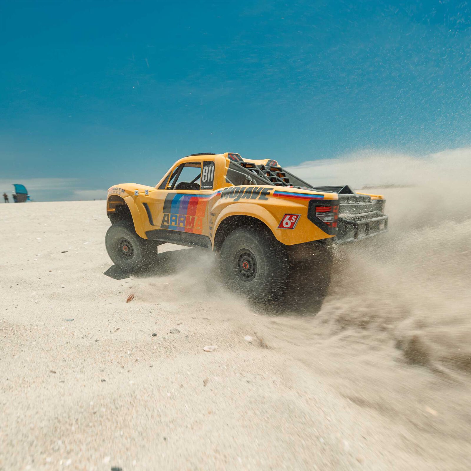 ARRMA 1/7 Limited Edition MOJAVE 6S 4X4 RTR Brushless Desert Truck, Gul - 8