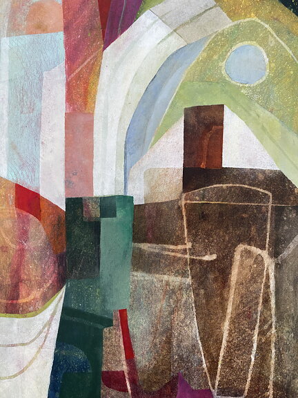 ”Under the Parisian sky”. AKRYLTAVLA MÅLAD AV MARIA C BERNHARDSSON / MC