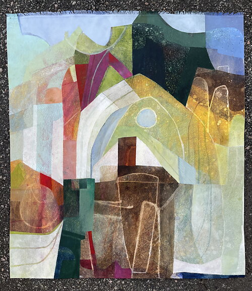 ”Under the Parisian sky”. AKRYLTAVLA MÅLAD AV MARIA C BERNHARDSSON / MC
