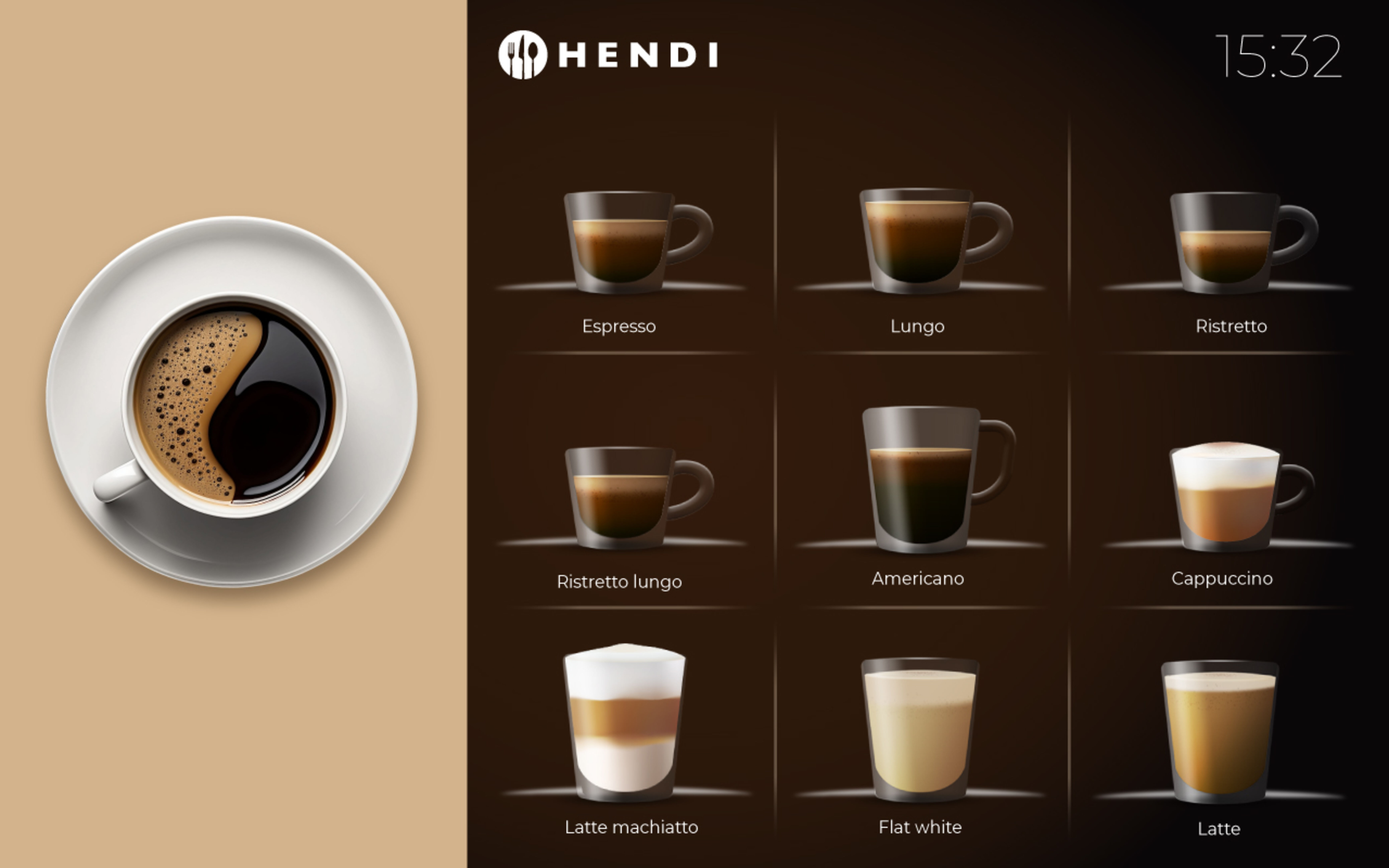 Automatic coffee maker with touchscreen, Hendi - 5