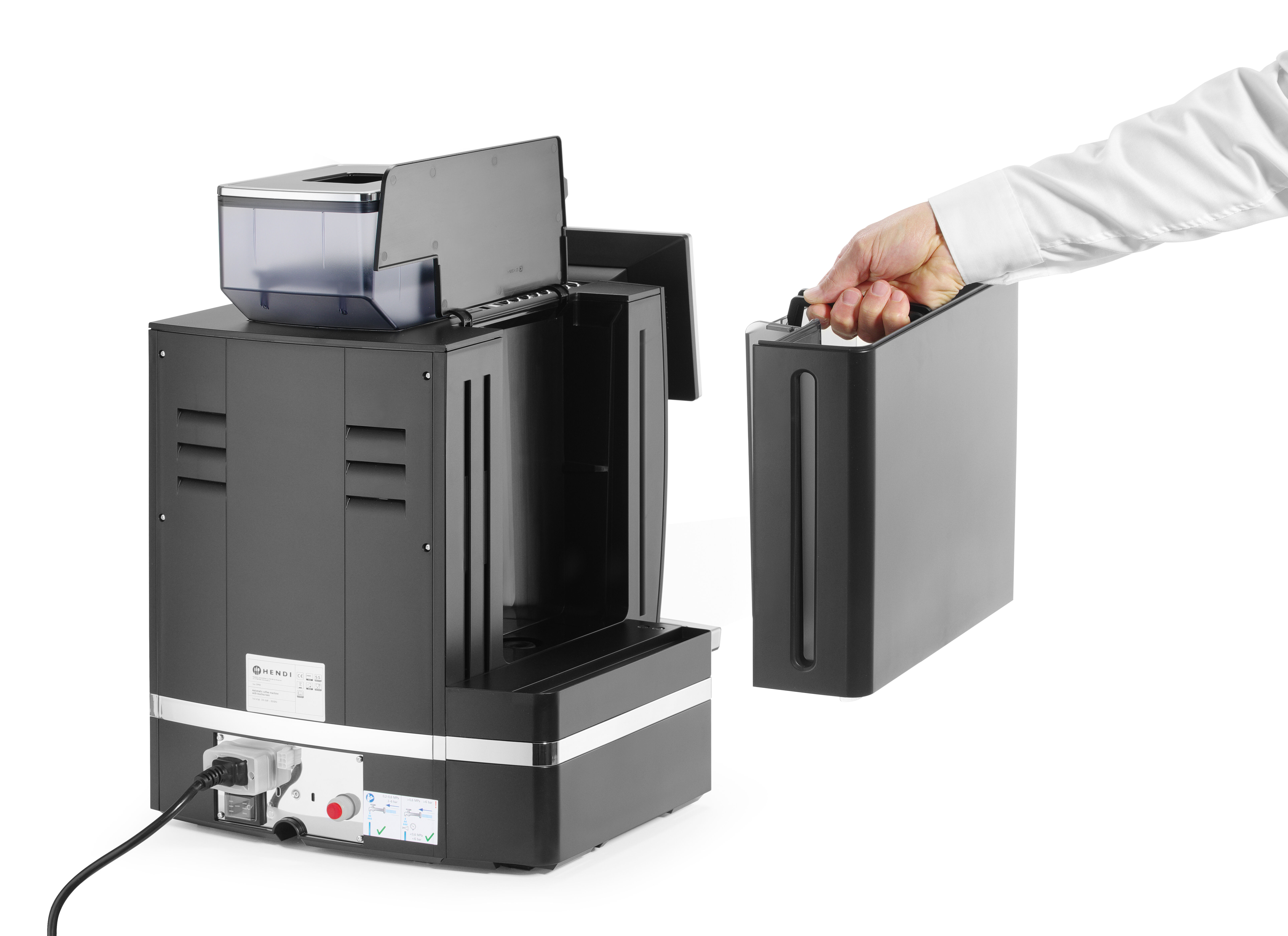Automatic coffee maker with touchscreen, Hendi - 13