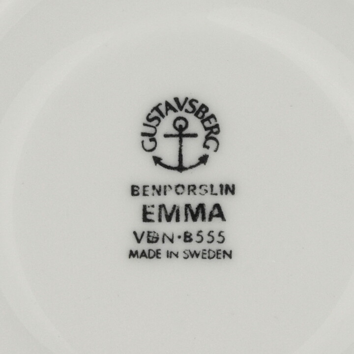 ポール・ホフ  Emmaシリーズ  コーヒーカップソーサー  茶色い花  14cm  1971年  [サンプル画像]  [送料無料]