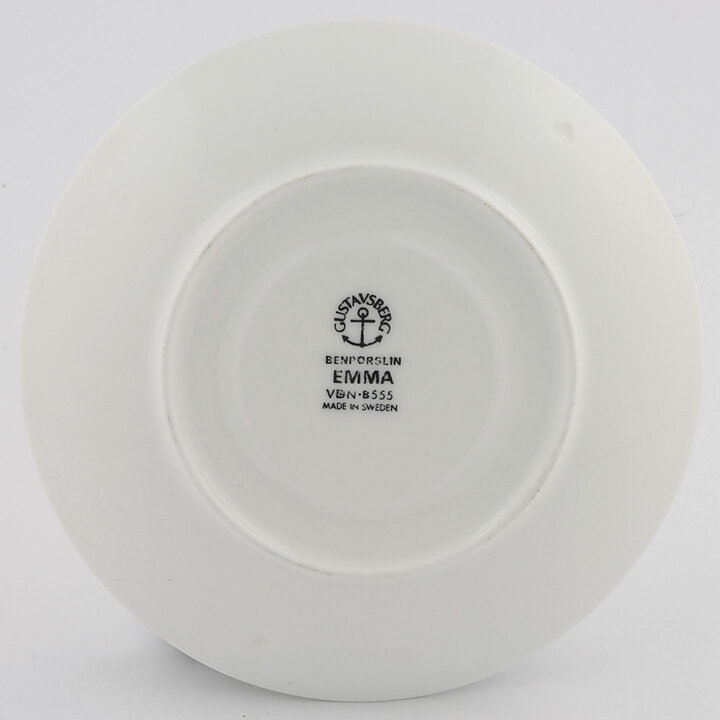Paul Hoff (Emma 1971) Coffee Cup Saucer with Brown Flower Decor 14 cm  [Sample Images]  [Free Shipping]