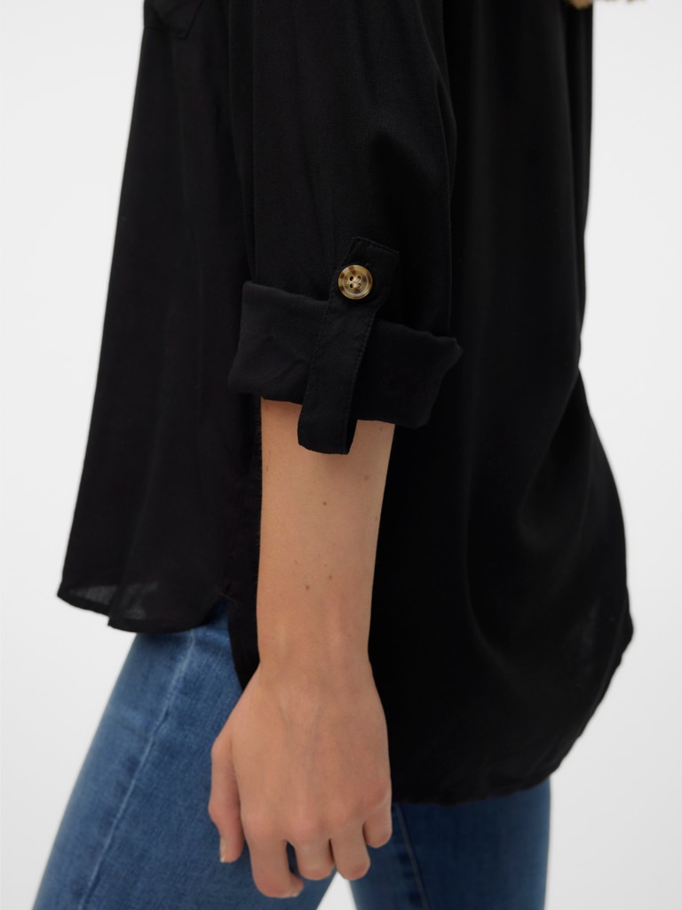 Vero Moda - Bumpy Skjorta Svart  - 5