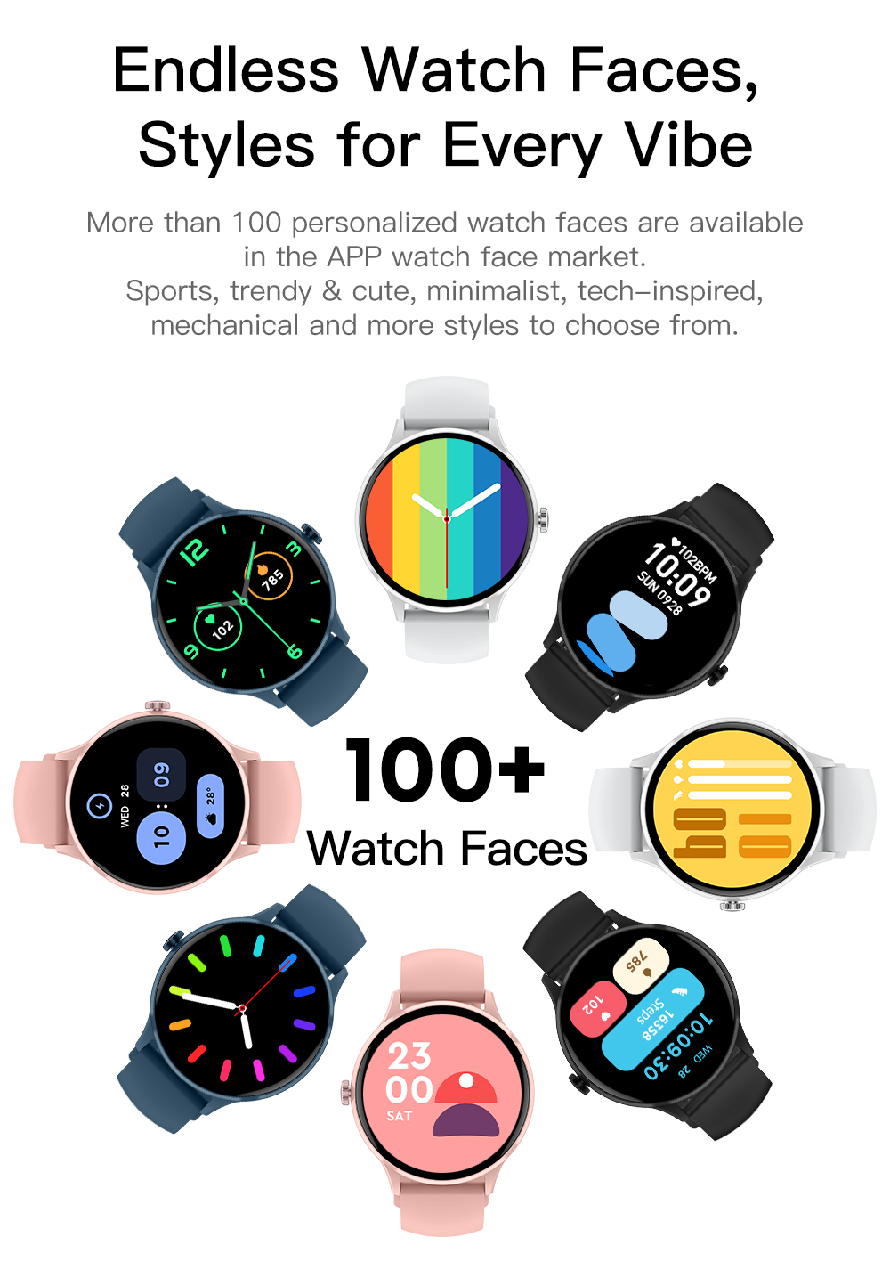 Philippe Palmer Smart Watch LP44 Blue - 6