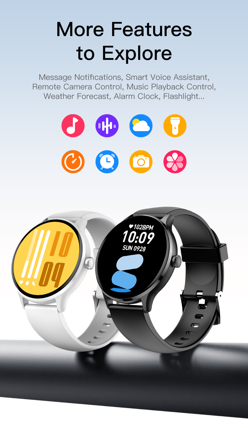Philippe Palmer Smart Watch LP44 Blue - 14