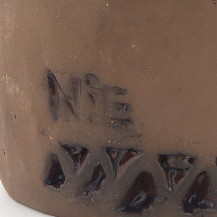 Ninnie Forsgren (1960s) Rounded Viking with Green Helmet 10 cm 