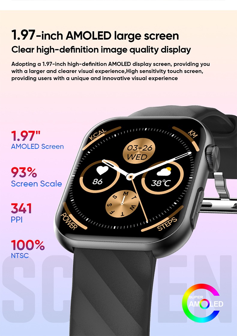 Philippe Palmer Smart Watch LP46 Black - 7
