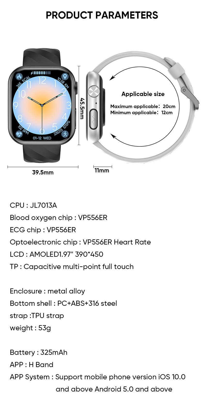 Philippe Palmer Smart Watch LP46 Silver - 19