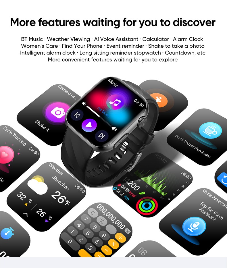 Philippe Palmer Smart Watch LP46 Silver - 17