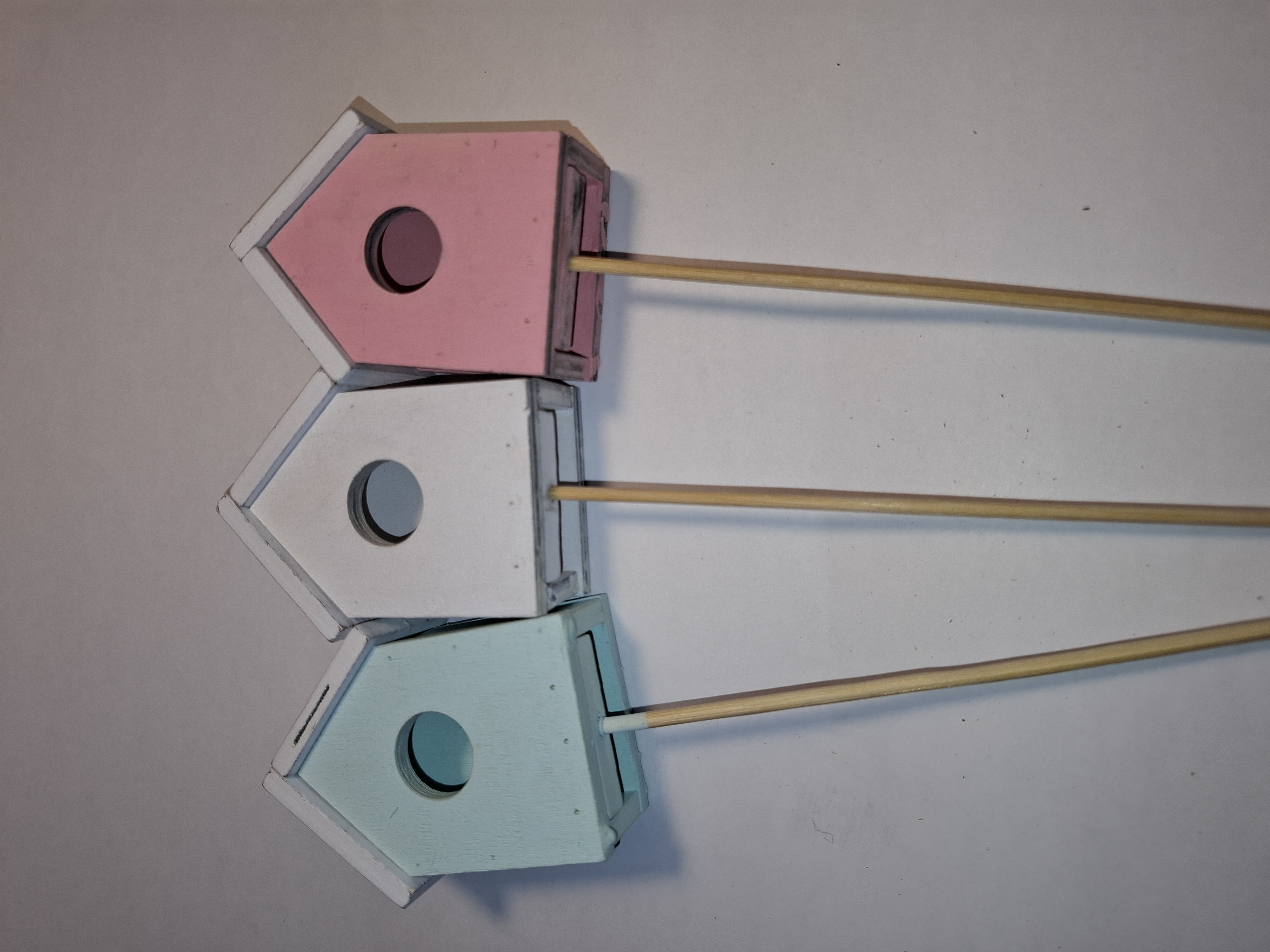 Stick -Fågelholk rosa