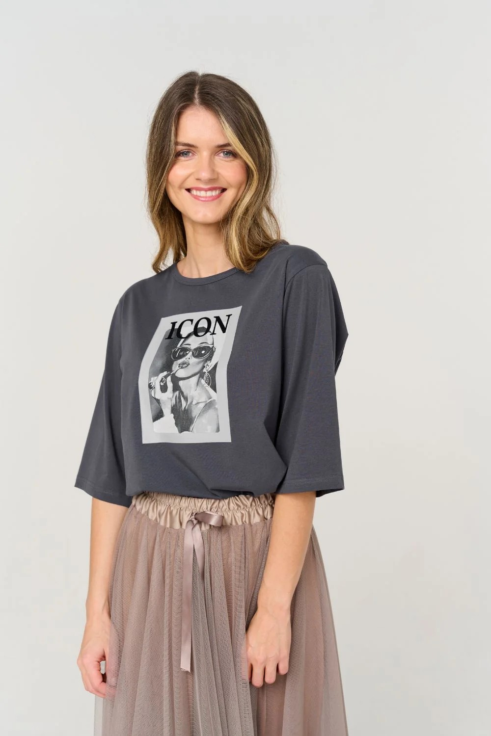 Icon  Glasses Tee - Dark Grey - CostaMani