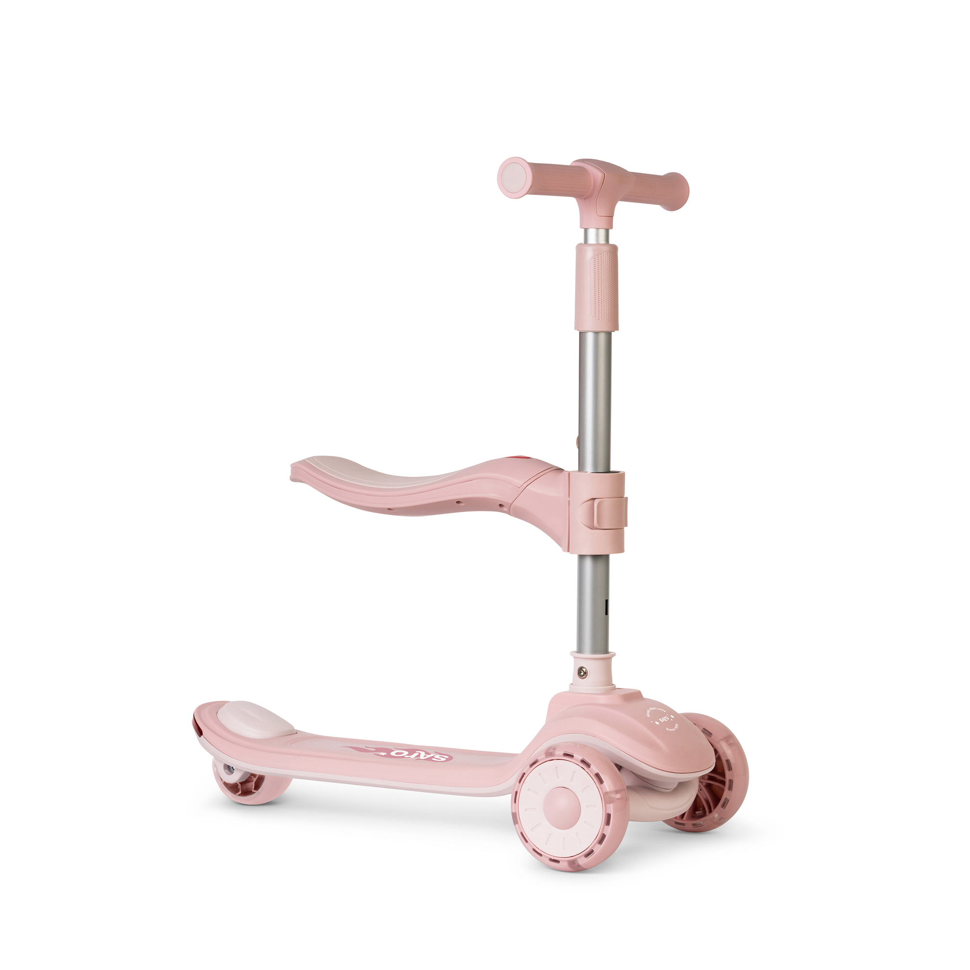 Saro 2 i 1  Sparkcykel med musik Cool Rider Rosa - 5