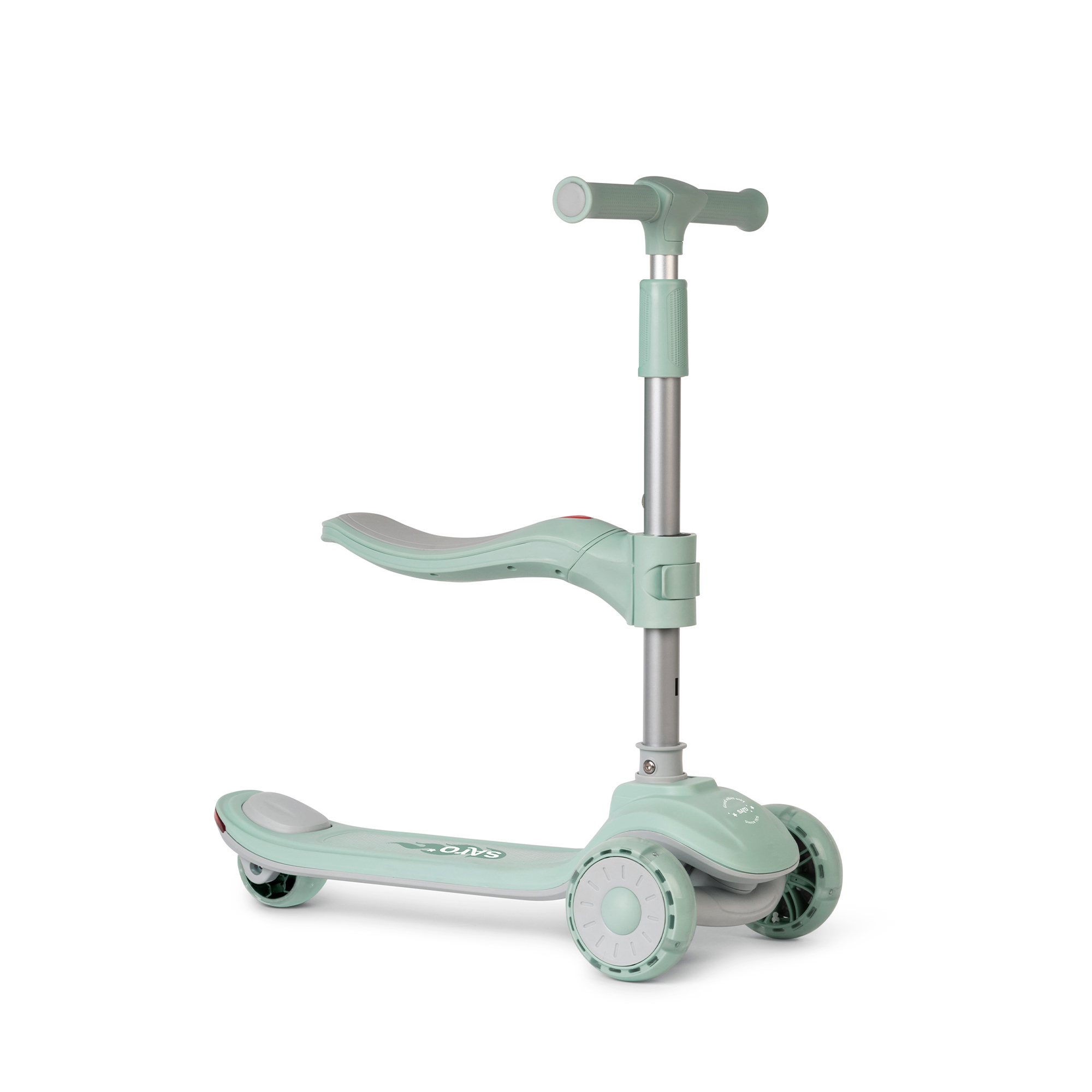 Saro 2 i 1  Sparkcykel med musik Cool Rider Mint - 5
