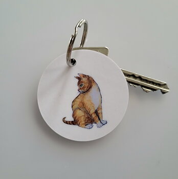 Keychain, cat