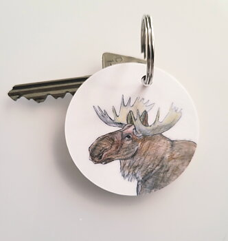 Keychain, moose 